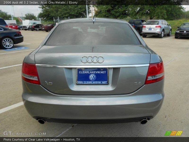 Atlas Grey Metallic / Ebony 2006 Audi A6 3.2 Sedan