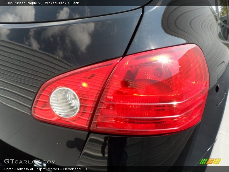 Wicked Black / Black 2009 Nissan Rogue SL