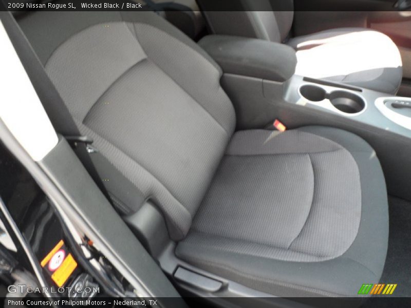 Wicked Black / Black 2009 Nissan Rogue SL