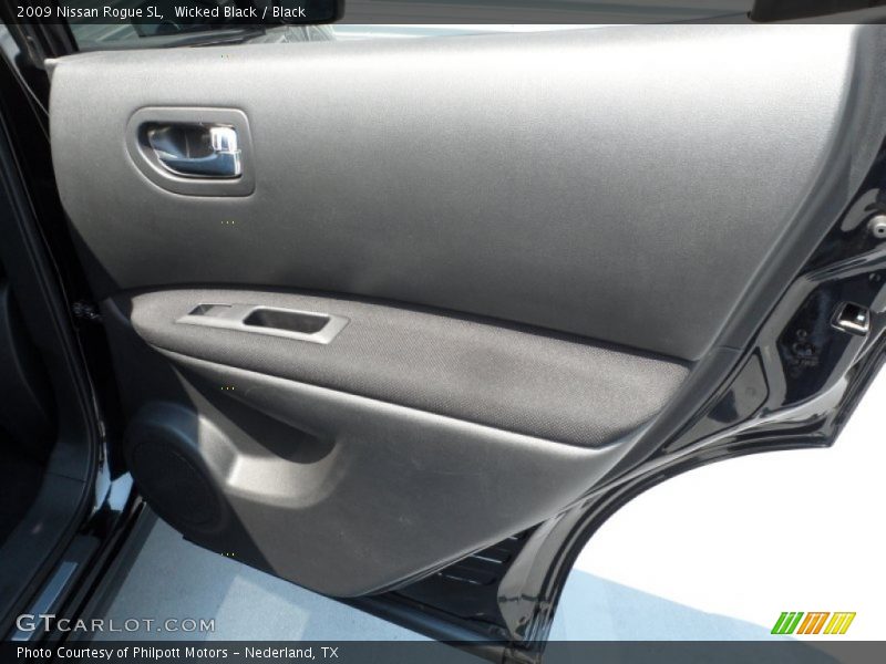 Wicked Black / Black 2009 Nissan Rogue SL