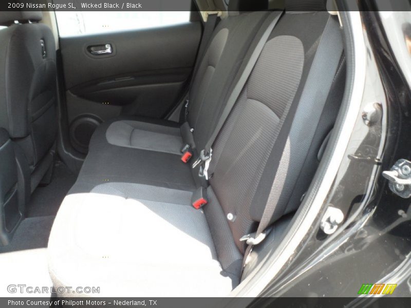 Wicked Black / Black 2009 Nissan Rogue SL