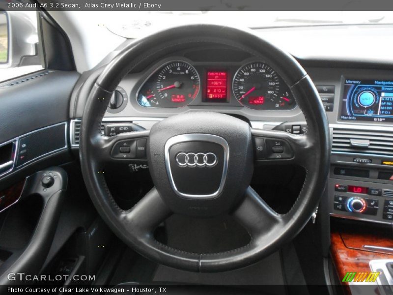Atlas Grey Metallic / Ebony 2006 Audi A6 3.2 Sedan