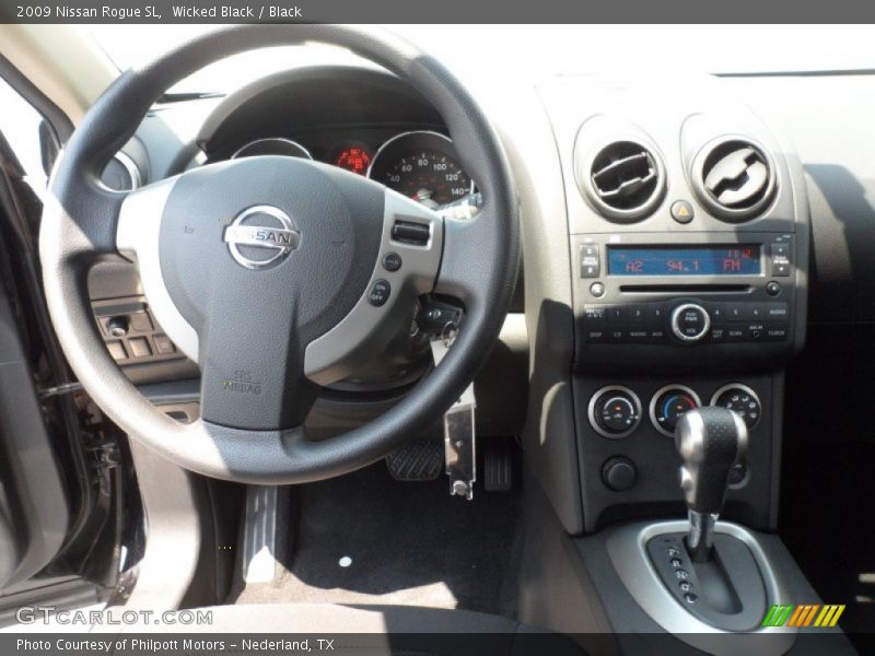 Wicked Black / Black 2009 Nissan Rogue SL