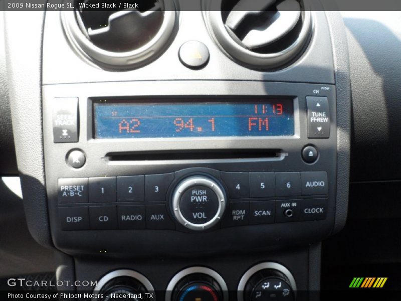 Wicked Black / Black 2009 Nissan Rogue SL