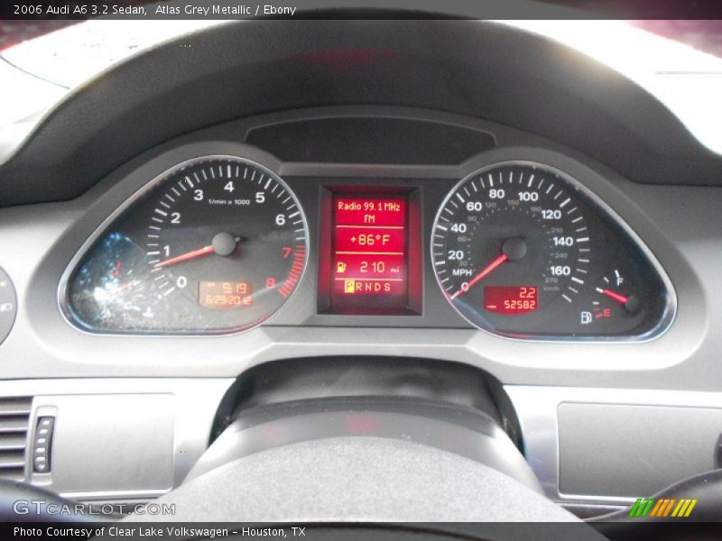 Atlas Grey Metallic / Ebony 2006 Audi A6 3.2 Sedan