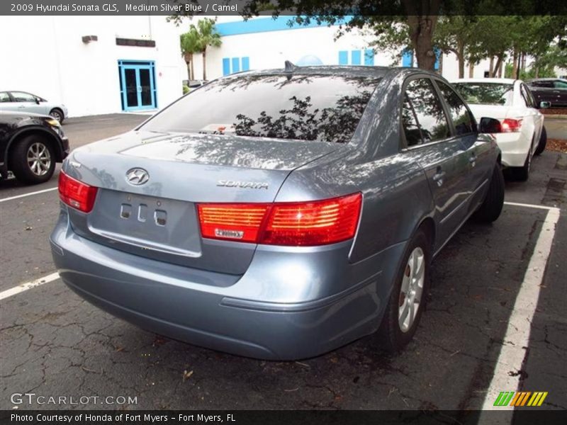 Medium Silver Blue / Camel 2009 Hyundai Sonata GLS