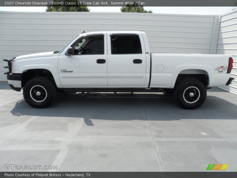 Summit White / Tan 2007 Chevrolet Silverado 2500HD Classic LT Crew Cab 4x4