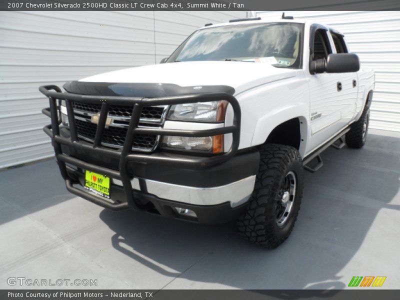 Summit White / Tan 2007 Chevrolet Silverado 2500HD Classic LT Crew Cab 4x4
