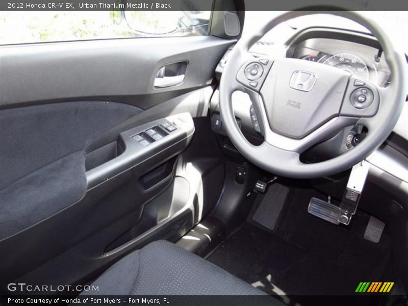 Urban Titanium Metallic / Black 2012 Honda CR-V EX