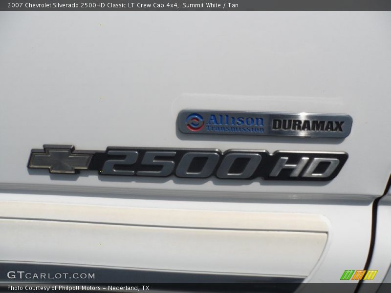 Summit White / Tan 2007 Chevrolet Silverado 2500HD Classic LT Crew Cab 4x4