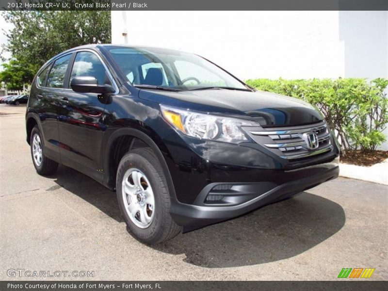 Crystal Black Pearl / Black 2012 Honda CR-V LX