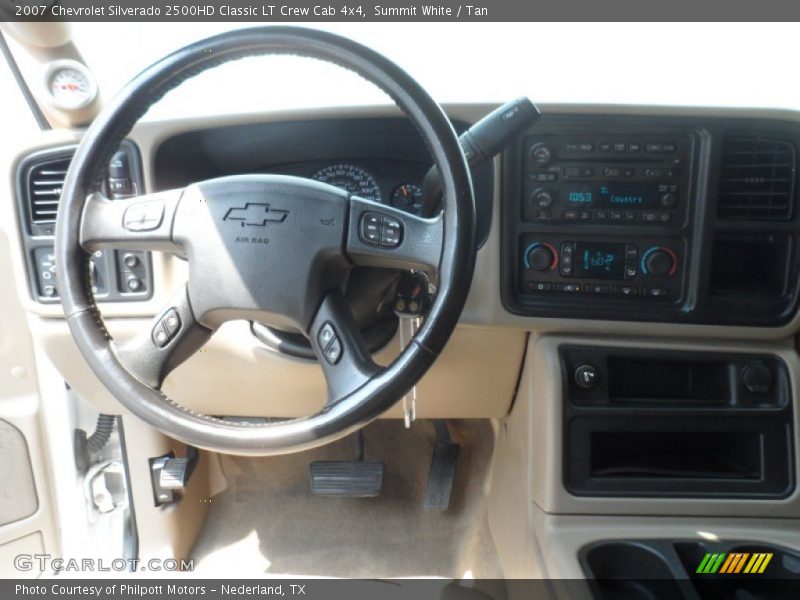 Summit White / Tan 2007 Chevrolet Silverado 2500HD Classic LT Crew Cab 4x4