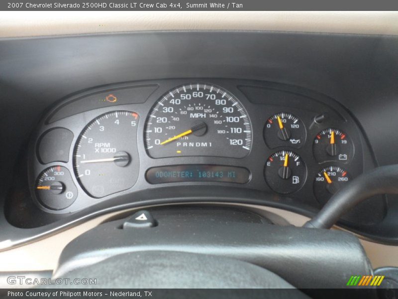 Summit White / Tan 2007 Chevrolet Silverado 2500HD Classic LT Crew Cab 4x4