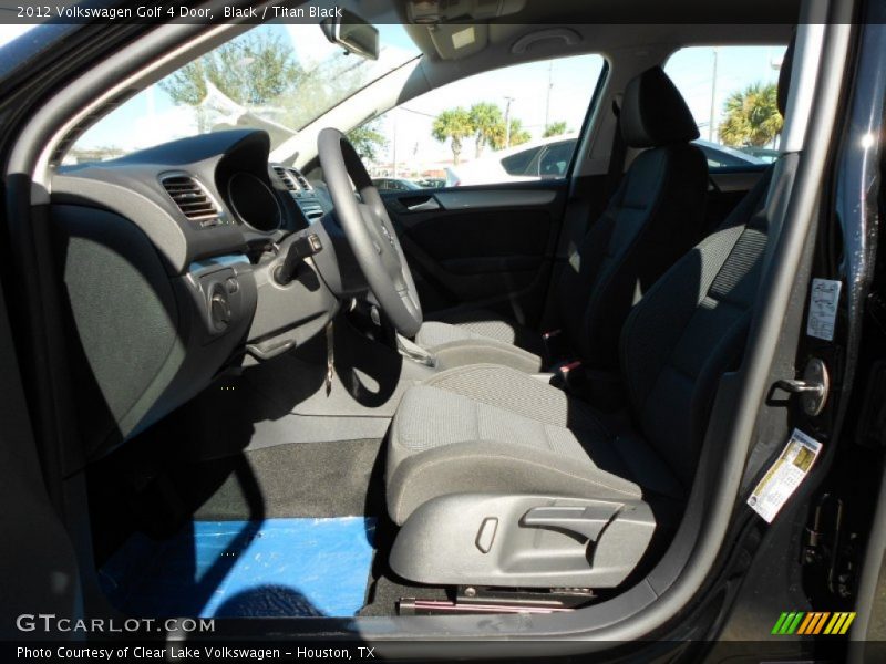Black / Titan Black 2012 Volkswagen Golf 4 Door