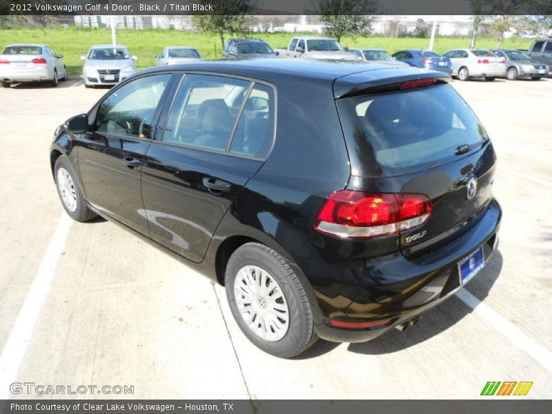 Black / Titan Black 2012 Volkswagen Golf 4 Door