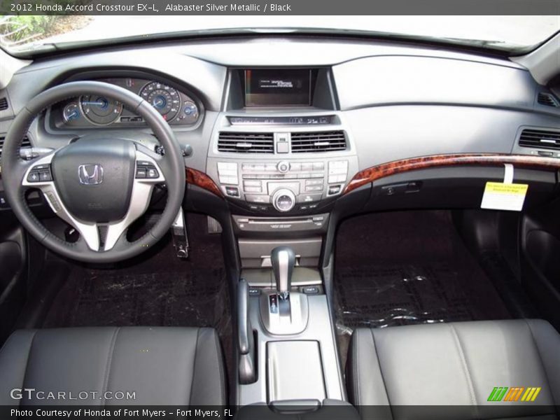 Alabaster Silver Metallic / Black 2012 Honda Accord Crosstour EX-L