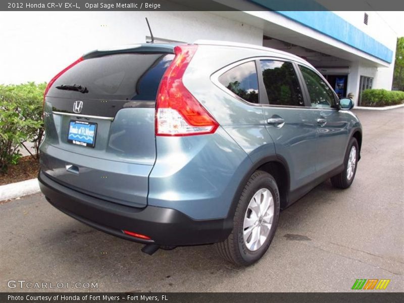 Opal Sage Metallic / Beige 2012 Honda CR-V EX-L