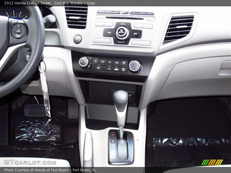 Cool Mist Metallic / Gray 2012 Honda Civic LX Sedan