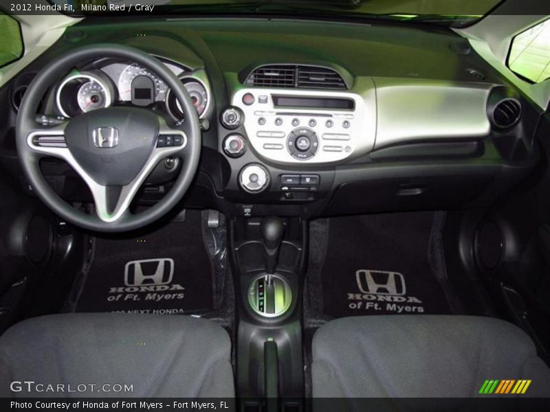 Milano Red / Gray 2012 Honda Fit