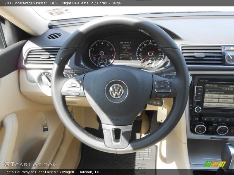 Night Blue Metallic / Cornsilk Beige 2012 Volkswagen Passat TDI SE
