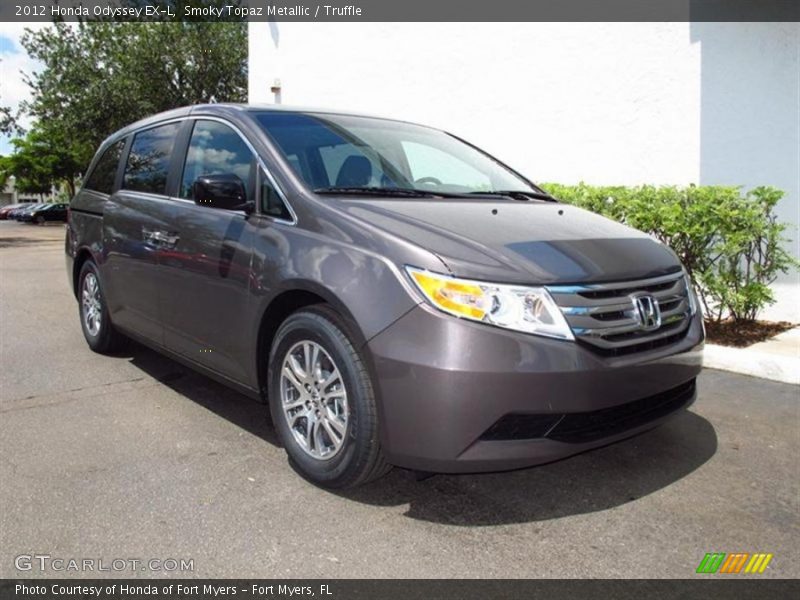 Smoky Topaz Metallic / Truffle 2012 Honda Odyssey EX-L