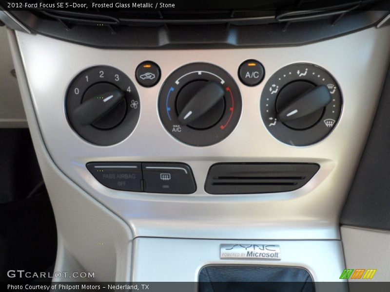 Frosted Glass Metallic / Stone 2012 Ford Focus SE 5-Door