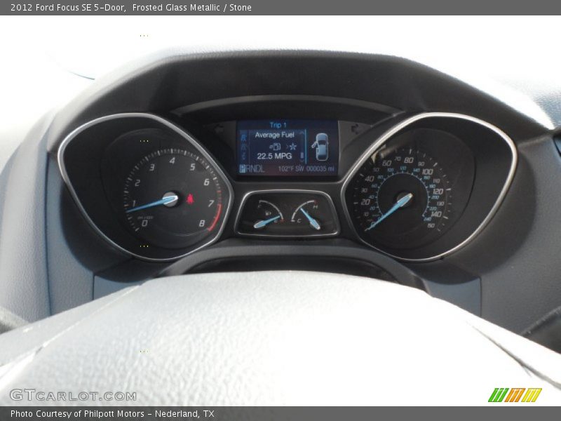 Frosted Glass Metallic / Stone 2012 Ford Focus SE 5-Door