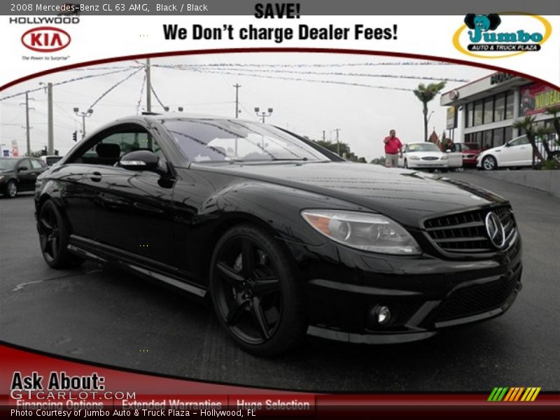 Black / Black 2008 Mercedes-Benz CL 63 AMG