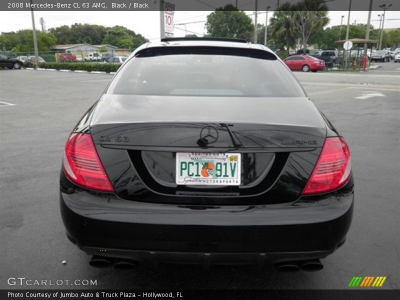 Black / Black 2008 Mercedes-Benz CL 63 AMG