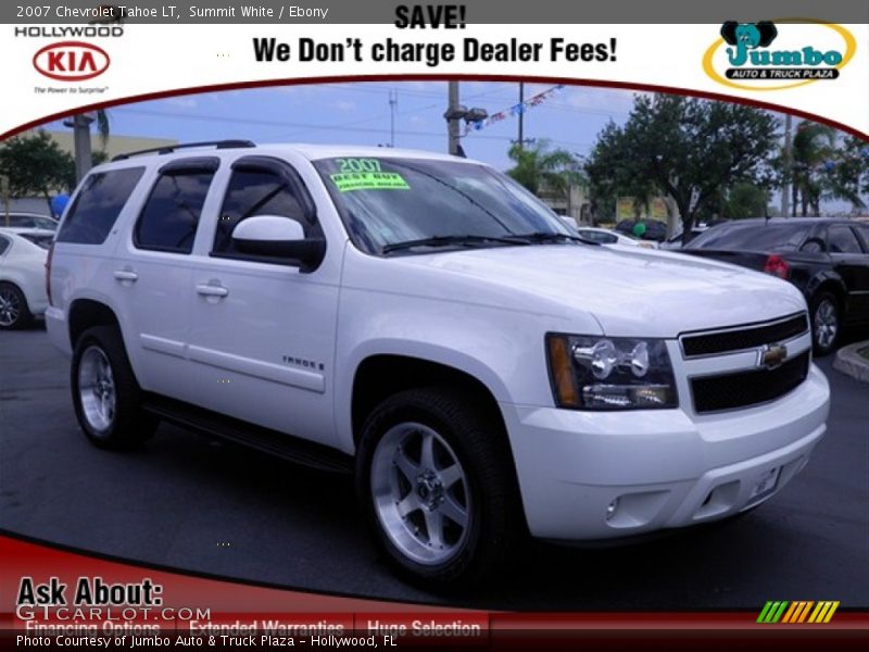 Summit White / Ebony 2007 Chevrolet Tahoe LT
