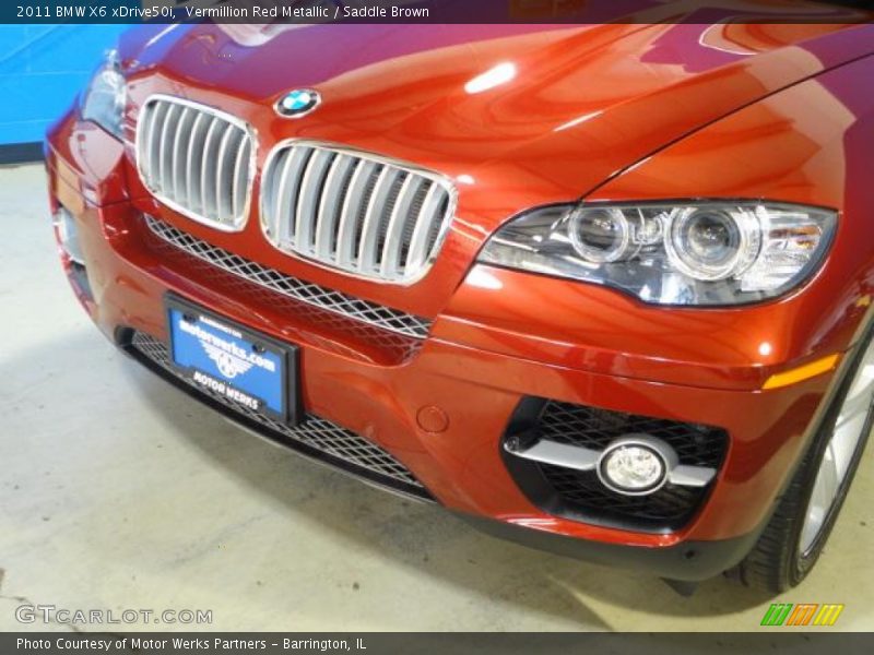 Vermillion Red Metallic / Saddle Brown 2011 BMW X6 xDrive50i