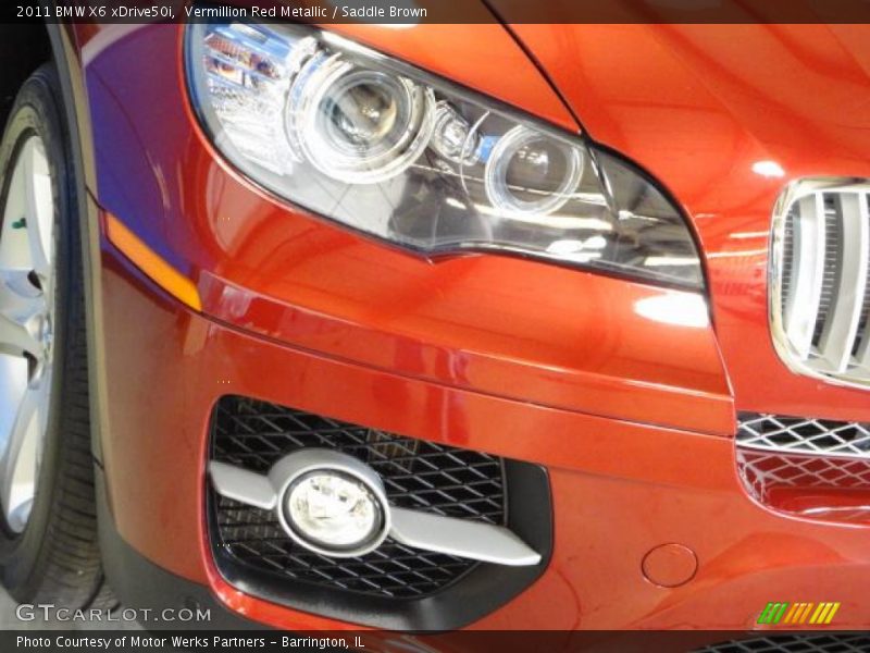 Vermillion Red Metallic / Saddle Brown 2011 BMW X6 xDrive50i