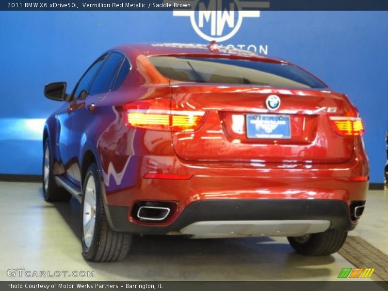 Vermillion Red Metallic / Saddle Brown 2011 BMW X6 xDrive50i