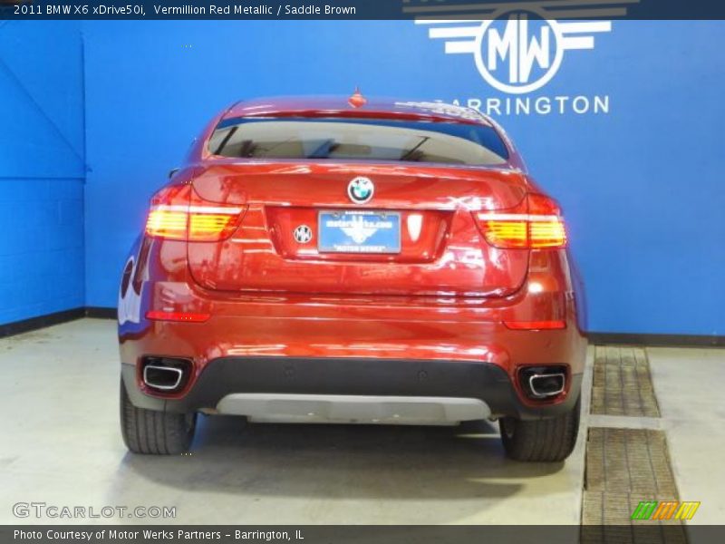 Vermillion Red Metallic / Saddle Brown 2011 BMW X6 xDrive50i