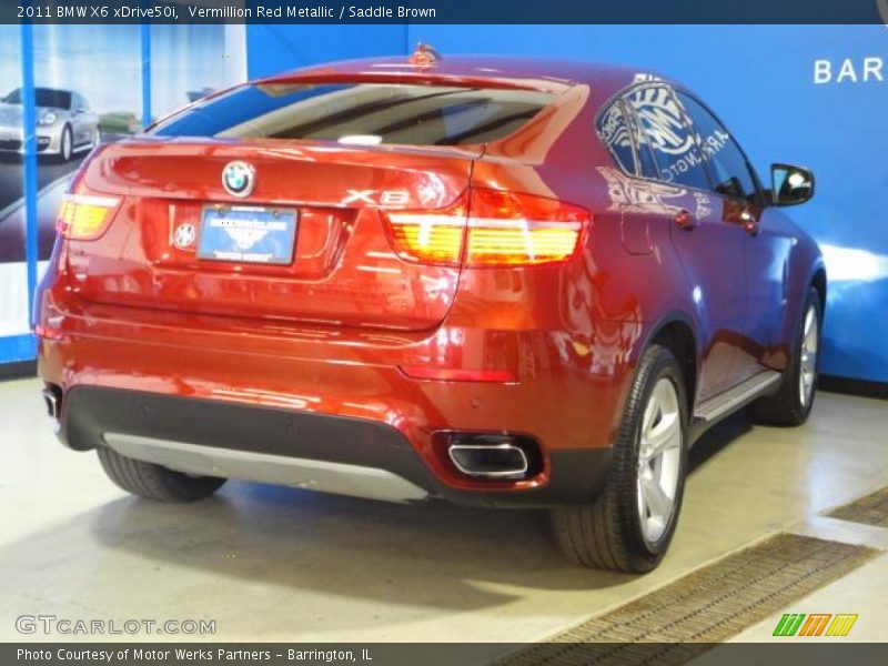 Vermillion Red Metallic / Saddle Brown 2011 BMW X6 xDrive50i