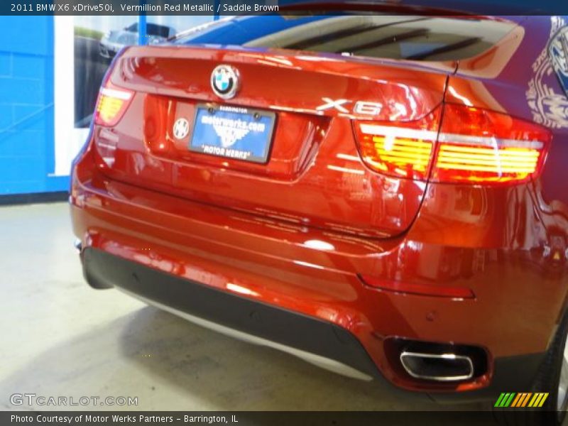 Vermillion Red Metallic / Saddle Brown 2011 BMW X6 xDrive50i