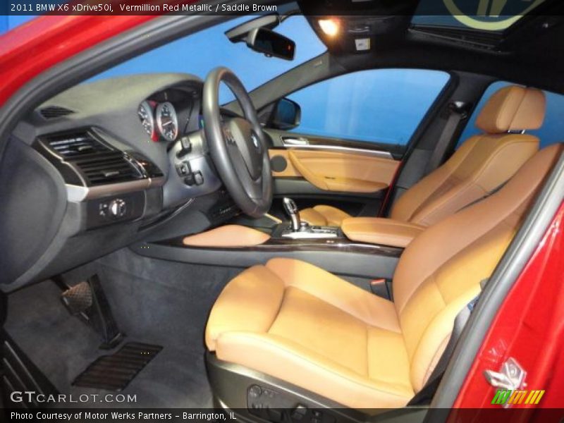 Vermillion Red Metallic / Saddle Brown 2011 BMW X6 xDrive50i