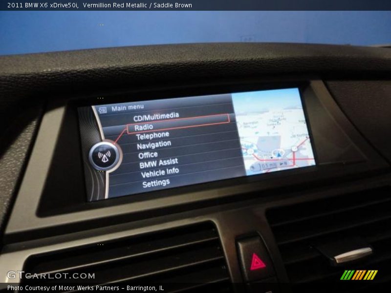 Vermillion Red Metallic / Saddle Brown 2011 BMW X6 xDrive50i