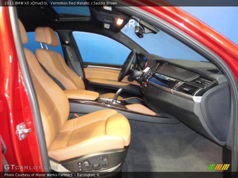Vermillion Red Metallic / Saddle Brown 2011 BMW X6 xDrive50i