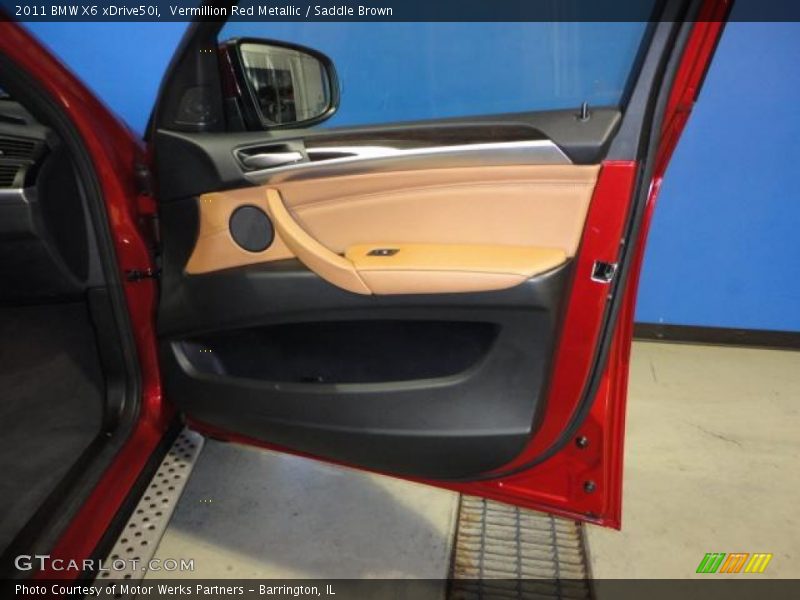 Vermillion Red Metallic / Saddle Brown 2011 BMW X6 xDrive50i