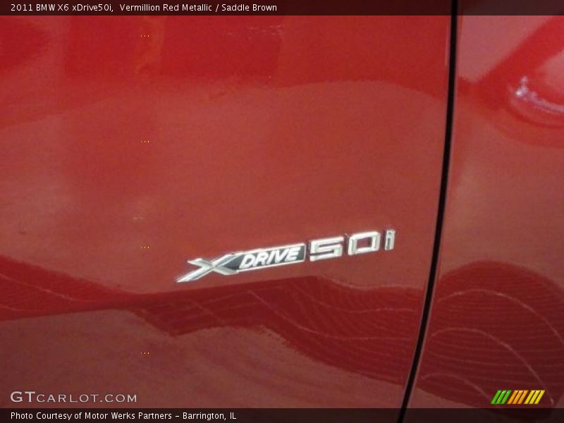 Vermillion Red Metallic / Saddle Brown 2011 BMW X6 xDrive50i