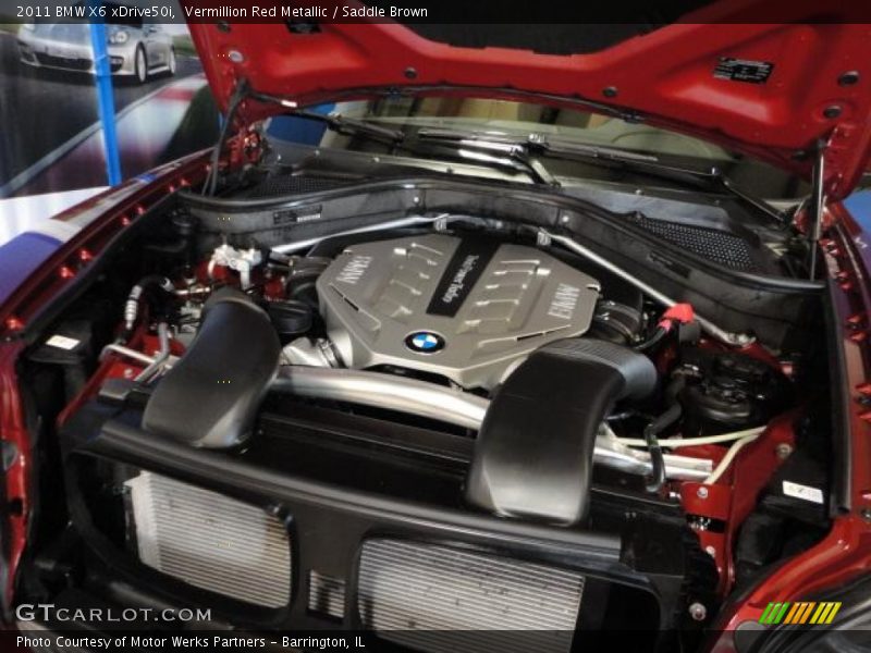 Vermillion Red Metallic / Saddle Brown 2011 BMW X6 xDrive50i
