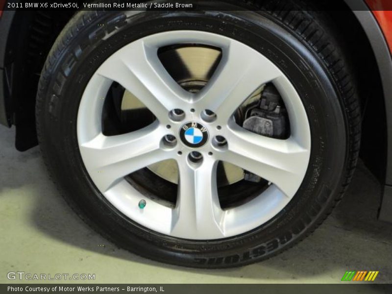 Vermillion Red Metallic / Saddle Brown 2011 BMW X6 xDrive50i