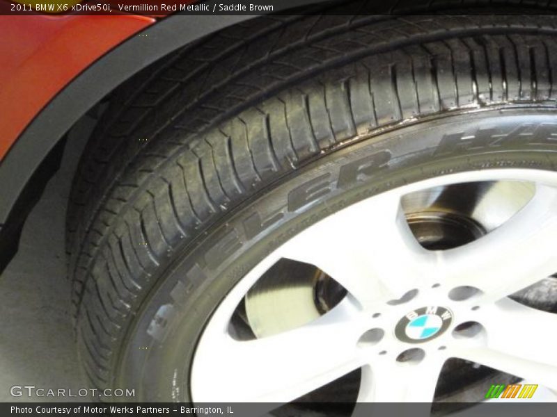 Vermillion Red Metallic / Saddle Brown 2011 BMW X6 xDrive50i
