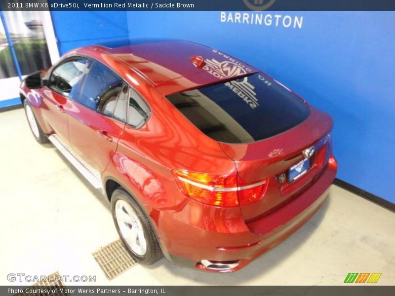 Vermillion Red Metallic / Saddle Brown 2011 BMW X6 xDrive50i
