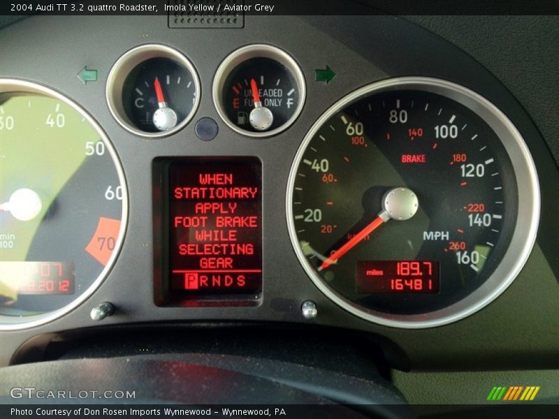  2004 TT 3.2 quattro Roadster 3.2 quattro Roadster Gauges
