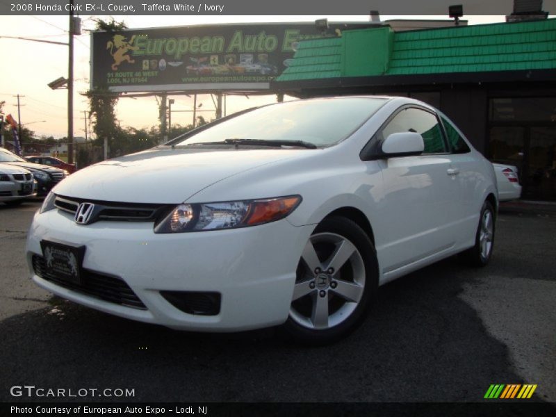 Taffeta White / Ivory 2008 Honda Civic EX-L Coupe