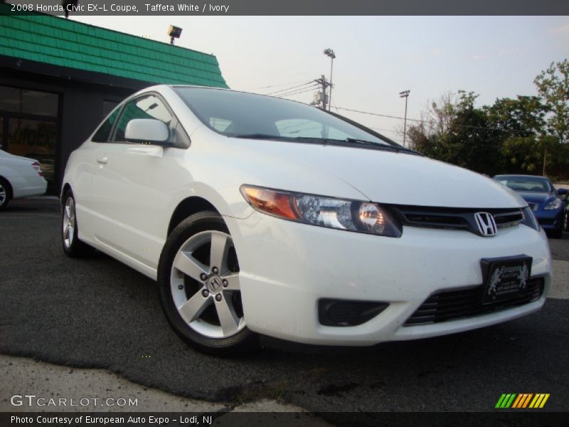 Taffeta White / Ivory 2008 Honda Civic EX-L Coupe
