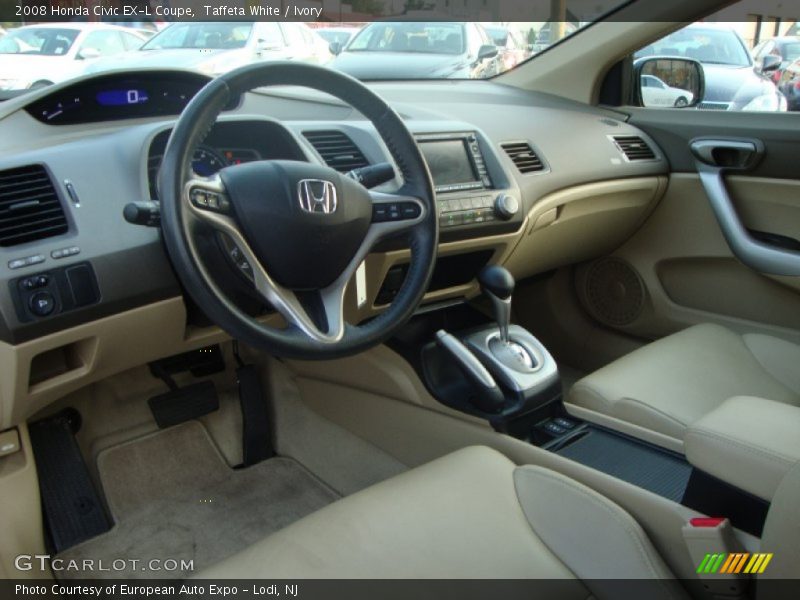 Taffeta White / Ivory 2008 Honda Civic EX-L Coupe