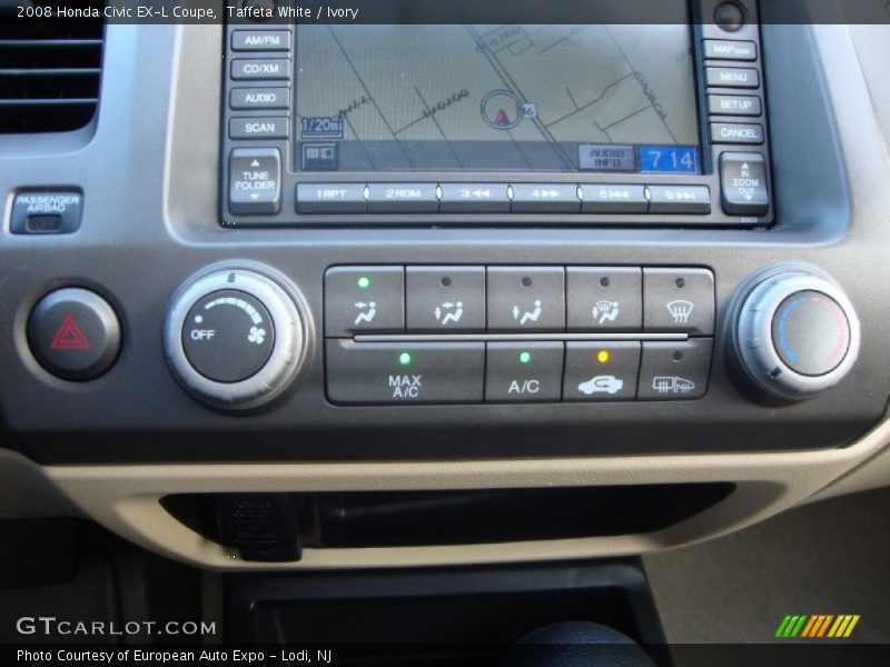 Taffeta White / Ivory 2008 Honda Civic EX-L Coupe